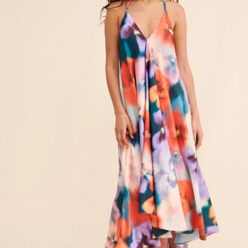 Especia Alejandra Maxi Halter Dress Sz Small - Picture 3 of 9